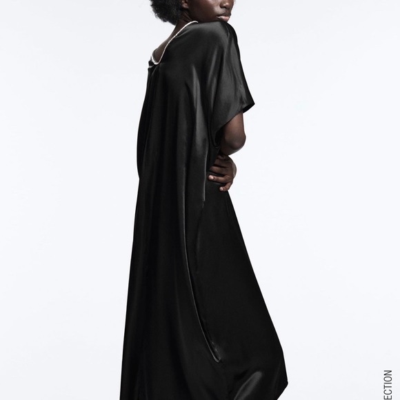 ZARA SATIN EFFECT TUNIC - Picture 6 of 12